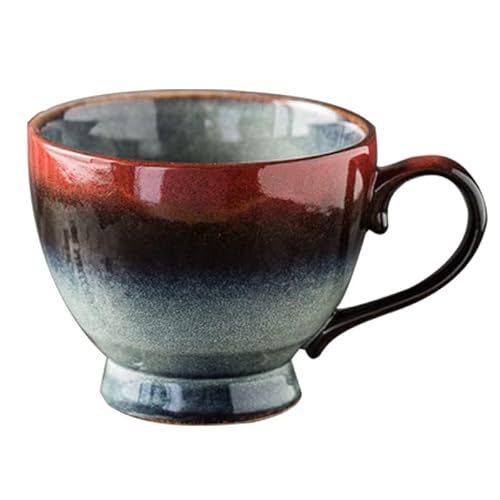 Kaffeetasse Groß,Cappuccino Tassen Steingut,Tasse 500ml,Große Tasse,Tasse Steingut,Teetasse mit Henkel,Kaffeetasse aus Keramik,Kaffeetasse Porzellan (Style B) von ZPPLD