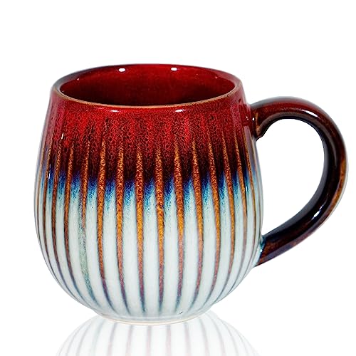 Kaffeetasse Groß,Cappuccino Tassen Steingut,Tasse 500ml,Große Tasse,Tasse Steingut,Teetasse mit Henkel,Kaffeetasse aus Keramik,Kaffeetasse aus Porzellan,Künstlerdesign Tasse von ZPPLD