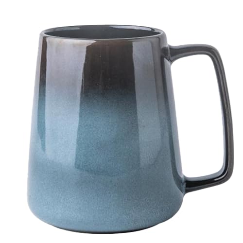 Kaffeetasse Groß,Tasse 700ml,Große Tasse,Tasse Steingut, Cappuccino Tassen Steingut,Tasse XXL,Keramik Becher,Große Kapazität Becher mit Griff,Kaffeetasse aus Porzellan,Home Office Geschenk (A) von ZPPLD