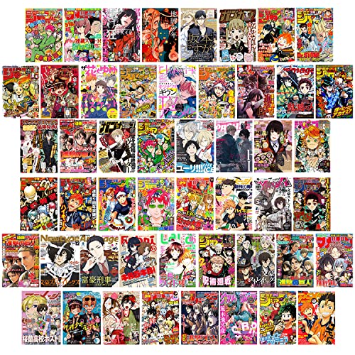 ZPPLD Anime Wandcollage Set,Wall Collage Kit,50 Stück ästhetisches Bilder,Anime Poster,Fotosammlung, Kunstposter für Wohnheim-Dekor, Wandkunstdrucke für VSCO Mädchen Jungen, Anime Film-B, 10 x 15 cm von ZPPLD