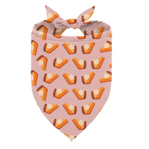Hundehalstuch, verstellbares Dreieckstuch mit Kürbiskuchen-Druck, ausgefallenes Thanksgiving-Haustier-Tuch für mittelgroße und kleine Hunde, bequemes, niedliches Urlaubs-Bandana Hundehalstuch, verstellbares Dreieckstuch mit Kürbiskuchen-Druck, ausgefallenes Thanksgiving-Haustier-Tuch für mittelgroße und kleine Hunde, bequemes, niedliches Urlaubs-Bandana von ZPPRJF