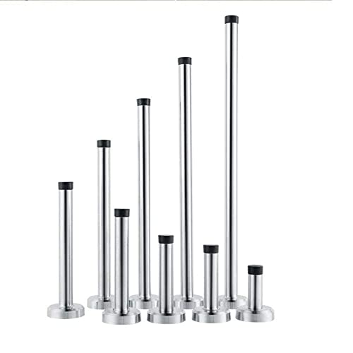 ZPPZ Wandtürstopper Edelstahl Türanschlag Stopper Wandmontage Türstopper Hochleistungs-Edelstahl-Stoßdämpfer-Gummipuffer für die Wand 12cm von ZPPZ