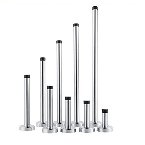 ZPPZ Wandtürstopper Edelstahl Türanschlag Stopper Wandmontage Türstopper Hochleistungs-Edelstahl-Stoßdämpfer-Gummipuffer für die Wand 9.5cm von ZPPZ