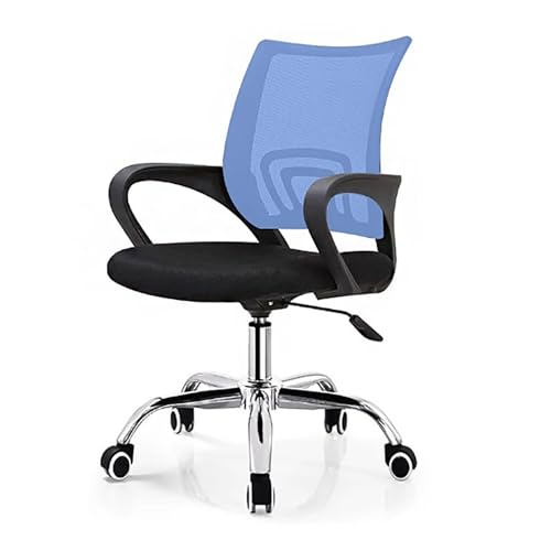 ZPRYZHD Ergonomischer Bürostuhl, Bürostühle, Rollender Computer-Schreibtischstuhl, mit Lordosenstütze Oder für Den Heim- und Bürogebrauch(Blue) von ZPRYZHD