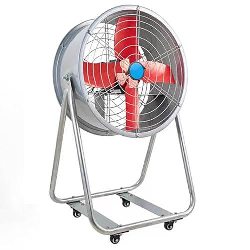 ZPRYZHD Industrieller Bodenventilator mit Rädern, Industrielüfter, elektrischer Hochgeschwindigkeitsventilator, für Werkstatt, Lager, Garage (klein) von ZPRYZHD