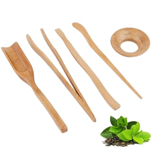 Komplettes Bambus-Teezubehör-Set – Teeklammer, Teenadel, Teeschaufel Und Tee-Lecks – Verbessern Sie Ihr Tee-Zubereitungserlebnis von ZPSHYD