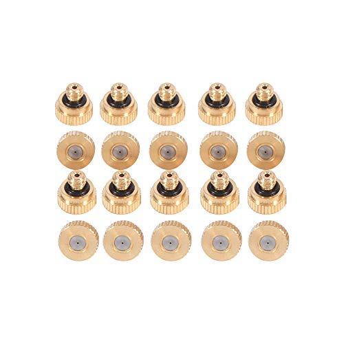 Messing-Nebeldüsen für Kühlsystem (0,4 mm) 10/24 UNC Garten 20 Stück von ZPSHYD