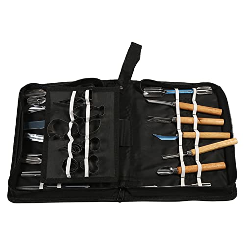 ZPSHYD Küchen Schnitzwerkzeug Kit, 1 Set 46-teiliges tragbares Gemüse-Obst-Lebensmittel-Peeling-Schneidwerkzeug-Eisen-Kulinarisches Schnitzwerkzeug von ZPSHYD