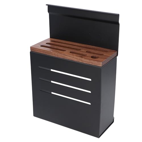 ZPSHYD Besteckblock zur Wandmontage, Aluminiumlegierung, multifunktionaler Küchenbesteckhalter, Utensilien-Organizer, mattschwarz, platzsparendes Design von ZPSHYD