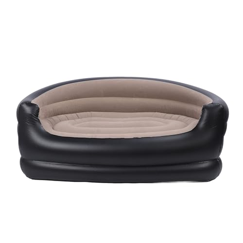 ZPSHYD Blasbarer Stuhl PVC und Samt Wasserdacht Bequem Tragbare Blow -Up -Couch für Outdoor (Braunn) von ZPSHYD