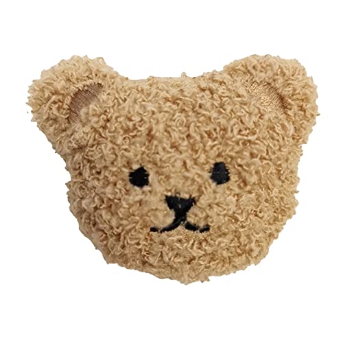 ZPSHYD Plüsch-gestickter Teddybär Im Koreanischen Stil – Magnetischer, Weicher Kühlschrankmagnet aus Gummi Zur Maskenaufbewahrung Und Dekoration(Kaffee) von ZPSHYD