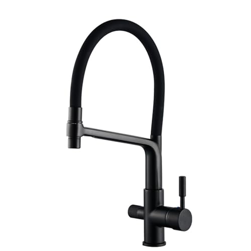 Küchenarmatur 3 Wege Ausziehbar Wasserhahn Küche Messing Reines Wasser 2 Griffe Mischbatterie Küche 3 Wege-Schwarz Küchenarmatur 3 Wege Ausziehbar Wasserhahn Küche Messing Reines Wasser 2 Griffe Mischbatterie Küche 3 Wege-Schwarz von ZPSPZ