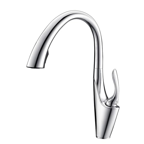 Spültischarmatur mit Brause Ausziehbar Messing 2 Modus 360° Schwenkbar Küchenarmatur Ausziehbar Flexibel Einzelloch-Verchromt Spültischarmatur mit Brause Ausziehbar Messing 2 Modus 360° Schwenkbar Küchenarmatur Ausziehbar Flexibel Einzelloch-Verchromt von ZPSPZ