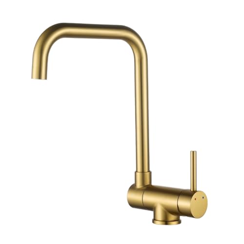 Vorfenster Küchenarmatur Klappbar Schwenkbar Eingriff Wasser Kalt und Heiß Vorfenster Armatur Küche Klappbar Edelstahl-Gold Gebürstet Vorfenster Küchenarmatur Klappbar Schwenkbar Eingriff Wasser Kalt und Heiß Vorfenster Armatur Küche Klappbar Edelstahl-Gold Gebürstet von ZPSPZ
