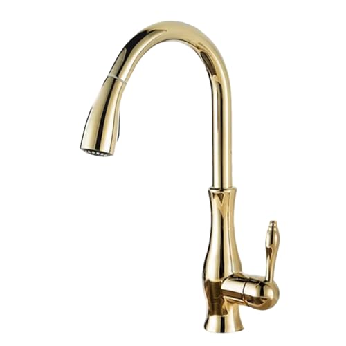 armatur küche ausziehbar spültischarmatur mit brause Drehen 2 Modus mischbatterie küche ausziehbar Messing-Gold armatur küche ausziehbar spültischarmatur mit brause Drehen 2 Modus mischbatterie küche ausziehbar Messing-Gold von ZPSPZ