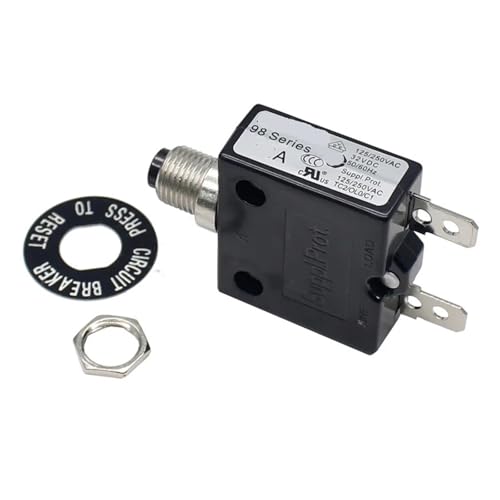 1pcs 98 series 10A push button reset overload protector automatic reset circuit breaker switch von ZPTPNGWH