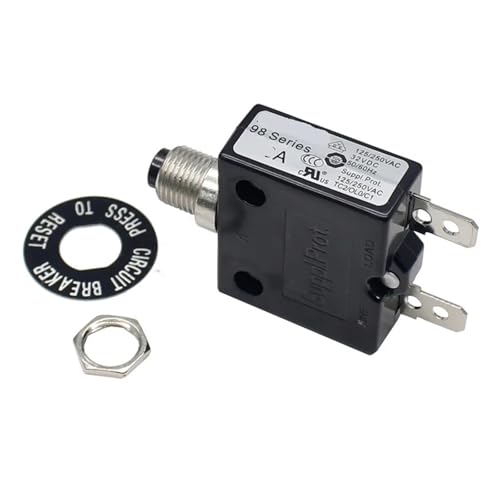1pcs 98 series 25A push button reset overload protector automatic reset circuit breaker switch von ZPTPNGWH