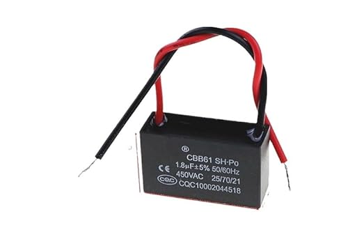 1pcs CBB61 1.8uF 450VAC starting capacitance AC Fan Capacitor CBB electronic starter Run Capacitor von ZPTPNGWH
