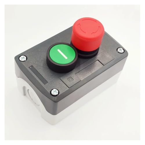 240V 3A Red Emergency Stop Momentary Green Flat Pushbutton Switch Station Box von ZPTPNGWH
