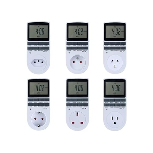 Electronic Digital Timer Switch 24 Hour Cyclic Kitchen Timer Outlet Programmable Timing Socket 220V von ZPTPNGWH