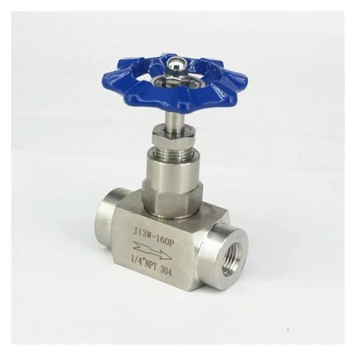 ZPTPNGWH 1/4" NPT Female Needle Valve Flow Control 304 Stainless Steel with Blue Handle 2285 PSI von ZPTPNGWH