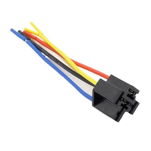 ZPTPNGWH 1 Pcs Car Copper Bold 5 Plug 5-pin 12cm Line Length 6.3MM terminal Relay Base Socket Plug Bakelite Relay Base seat ZPTPNGWH 1 Pcs Car Copper Bold 5 Plug 5-pin 12cm Line Length 6.3MM terminal Relay Base Socket Plug Bakelite Relay Base seat von ZPTPNGWH