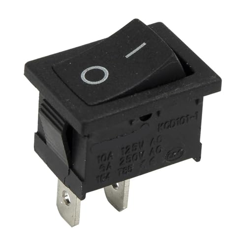 ZPTPNGWH 10pcs Black KCD1-101 perforate 19 x 13 mm 2 pin ON - Off Boat Rocker Switch ZPTPNGWH 10pcs Black KCD1-101 perforate 19 x 13 mm 2 pin ON - Off Boat Rocker Switch von ZPTPNGWH