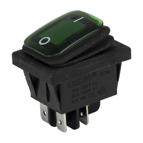 ZPTPNGWH 1pc Green 12V Boat Rocker Switch KCD4-2X1N perforate 29 x 22 mm 4 pin ON - Off ZPTPNGWH 1pc Green 12V Boat Rocker Switch KCD4-2X1N perforate 29 x 22 mm 4 pin ON - Off von ZPTPNGWH