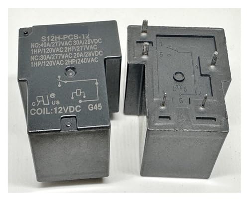 ZPTPNGWH 1pc S12H-PCS-12 (T90-1C-5P-12V-40A) Relay 5 pins von ZPTPNGWH