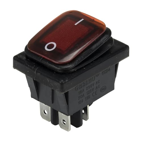 ZPTPNGWH 1pc red 220V Boat Rocker Switch KCD4-2X1N perforate 29 x 22 mm 4 pin ON - Off ZPTPNGWH 1pc red 220V Boat Rocker Switch KCD4-2X1N perforate 29 x 22 mm 4 pin ON - Off von ZPTPNGWH