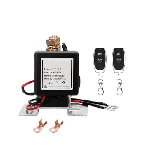 ZPTPNGWH 500A Wireless Remote Control Battery Relay Isolator Disconnect Switch 12V Cut Off Isolator Master Switches Car Truck ZPTPNGWH 500A Wireless Remote Control Battery Relay Isolator Disconnect Switch 12V Cut Off Isolator Master Switches Car Truck von ZPTPNGWH