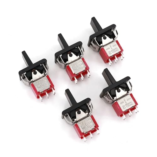ZPTPNGWH 5Pcs SH T80-R Series R8018A-P14 6Pin Momentary MOM-Off-MOM Self-Return DPDT Rocker and Paddle Switch ZPTPNGWH 5Pcs SH T80-R Series R8018A-P14 6Pin Momentary MOM-Off-MOM Self-Return DPDT Rocker and Paddle Switch von ZPTPNGWH