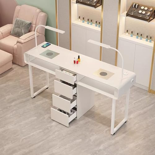 ZPVXRVQ Manikürtisch Nagelschreibtisch, Modern Professional Spa Salon Nagel mit Lagerung Schrank und Schubladen Beauty-Arbeitsplatz ZPVXRVQ Manikürtisch Nagelschreibtisch, Modern Professional Spa Salon Nagel mit Lagerung Schrank und Schubladen Beauty-Arbeitsplatz von ZPVXRVQ