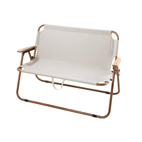 ZPVXRVQ Patio Loveseat 2-Personen, Outdoor-Klappbank für Camping, Doppelstuhl mit Holzarmlehnen, Tragbarer Lounge-Möbelstuhl ZPVXRVQ Patio Loveseat 2-Personen, Outdoor-Klappbank für Camping, Doppelstuhl mit Holzarmlehnen, Tragbarer Lounge-Möbelstuhl von ZPVXRVQ
