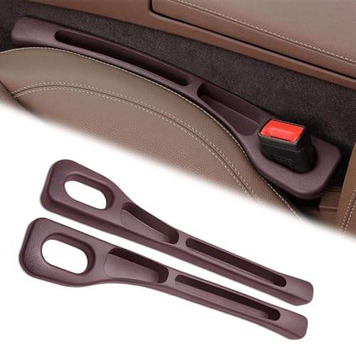 ZPXFC 2 Stück Autositz Lückenfüller für BMW 5er M5 E60 E61 F07 F10 F11 F18 F90 G30 G31 G38 520i 520d, Sitzlückenfüllstreifen Organizer Sitzlückenfüller Auslaufsicherer Streifen von ZPXFC