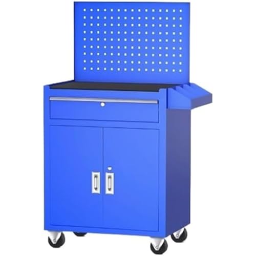 ZQDUFEA Mobile Dickeed Schubladen -Werkzeugschrank Multi funktional Auto Reparatur Handcart Workshop Toolbox mit Backboard von ZQDUFEA
