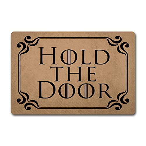 ZQH WelcomeDoor Mats Hold The Door Mats Game of Thrones Door Rugs Monogram Funny Door Mat (59,6 x 39,9 cm) Vlies Fabric Top with a Anti-Rutsch Rubber Back Door Rug Hello Doormat von ZQH MATS