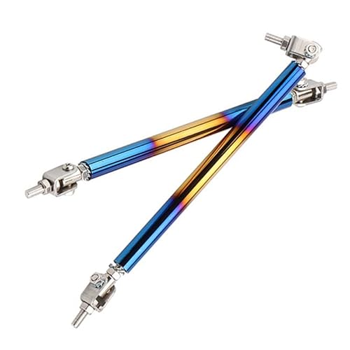 ZQINGQING Auto Front StoßStange StüTzstange Frontstoßstange Lippensplitter Diffusor Strebe Stange Spurstangen Universal FrontstoßStange Lippe Splitter Strebe(20cm Colorful Blue) von ZQINGQING