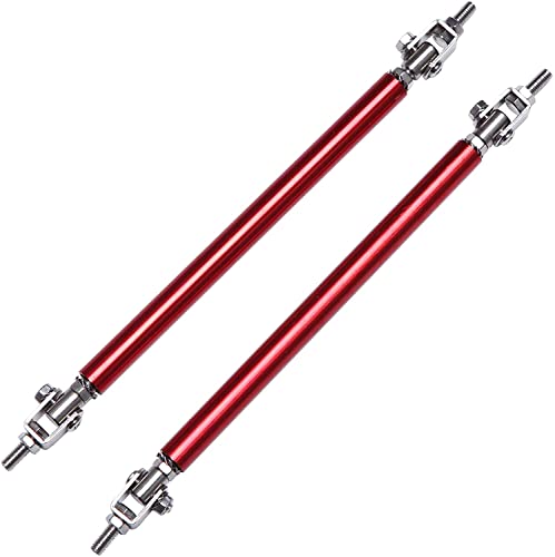ZQINGQING Auto Front StoßStange StüTzstange Frontstoßstange Lippensplitter Diffusor Strebe Stange Spurstangen Universal FrontstoßStange Lippe Splitter Strebe(20cm Red) von ZQINGQING