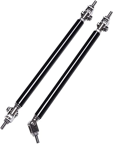 ZQINGQING Auto Front StoßStange StüTzstange Universeller vorderer hinterer Stoßfängerlippen-Splitter, Strebenstange, Krawattenstützstange FrontstoßStange Lippe Splitter Strebe(20cm Black) von ZQINGQING