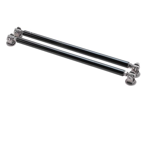 ZQINGQING Auto Front StoßStange StüTzstange Universelles, verstellbares Stoßstangenlippen-Splitter-Strebenstangen-Krawatten-Stützstangen-Set FrontstoßStange Lippe Splitter Strebe(20cm Black) von ZQINGQING