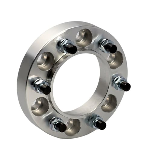ZQINGQING Spurverbreiterung 2/ 4PCS 25/30/35/40/4 5mm PCD 6x114.3 66,1 mm Rad Spacers Adapter 6 Lug(2PCS 35mm Silver) von ZQINGQING