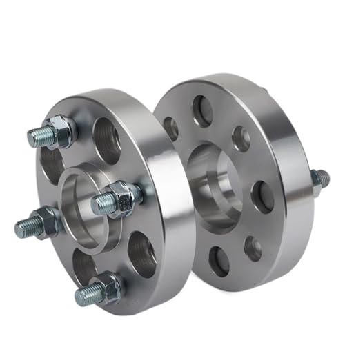 ZQINGQING Spurverbreiterung 2/4 -Pieces PCD 4x100 CB 57. 1 mm Dicker 20-50 mm Rad Abstandsabstandsadapter(2PCS 35mm Silver) von ZQINGQING