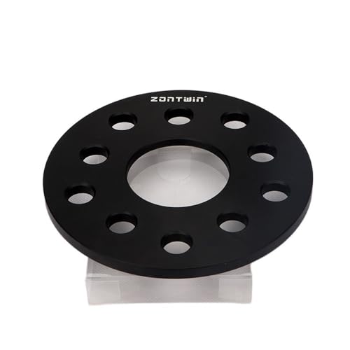 ZQINGQING Spurverbreiterung 2/4 Stücke 3/5/8/10/12/15 mm Rad Spacer -Adapter PCD 5x112 CB 66,5 mm 5lug Anzug(2PCS 8mm Black) von ZQINGQING