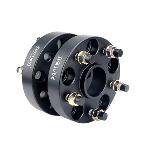 ZQINGQING Spurverbreiterung 2 Stück 12/15/20 mm Legierung Aluminium T6061-T6 Forge Auto Spurverbreiterungen der PCD 5 X100 CB 57,1 mm M14x1,5(2PCS 20mm Black) von ZQINGQING