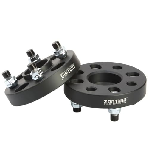 ZQINGQING Spurverbreiterung 2 Stück 15/20/25/30/35/40 mm PCD 4 x 98 CB 58,1 mm Spurverbreiterungs-Adapter-Anzug(2PCS 35mm Black) von ZQINGQING