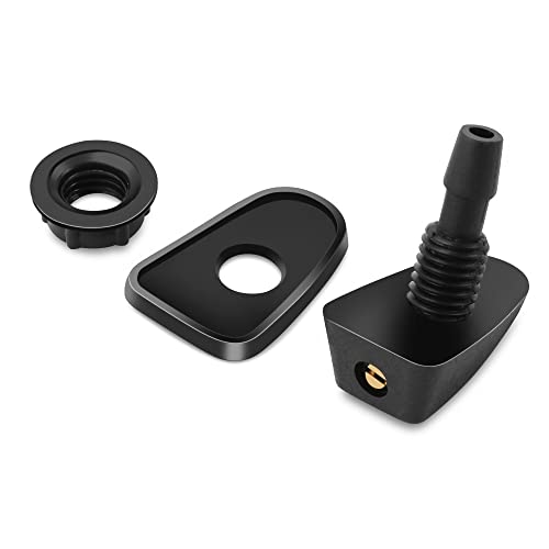 ZQINGQING WischerdüSe 2 PCs/Set Car Universal vordere Windschutzscheibe Wischer Düsen Düsen Sprühgerät Sprinkler Wasserlüfter Ausgaberabdeckung Auslass Einstellung ScheibenwischerdüSen von ZQINGQING