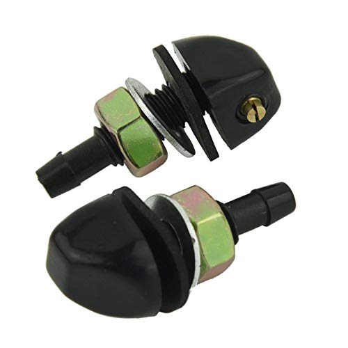 ZQINGQING WischerdüSe 2 PCs schwarzer plastischer Autos Vorderfenster Windschutzscheibe Sprühdüse Anpassung for Verwendung for BMW ScheibenwischerdüSen ZQINGQING WischerdüSe 2 PCs schwarzer plastischer Autos Vorderfenster Windschutzscheibe Sprühdüse Anpassung for Verwendung for BMW ScheibenwischerdüSen von ZQINGQING
