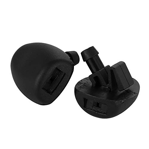 ZQINGQING WischerdüSe 2pcs Auto Wasserstrahl Sprühdüsen Waschmaschine vordere Windschutzscheibe Plastikwischer Wassersprühgerät for Peugeot 206 207 407 Autoversorgungen ScheibenwischerdüSen von ZQINGQING