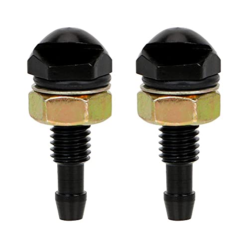 ZQINGQING WischerdüSe 2pcs lüfterförmige Autoreinigung Universal Waschmaschine vordere Windschutzscheibe Wassersprühgerät Auto Wischer Jetdüse ScheibenwischerdüSen(Noir) von ZQINGQING